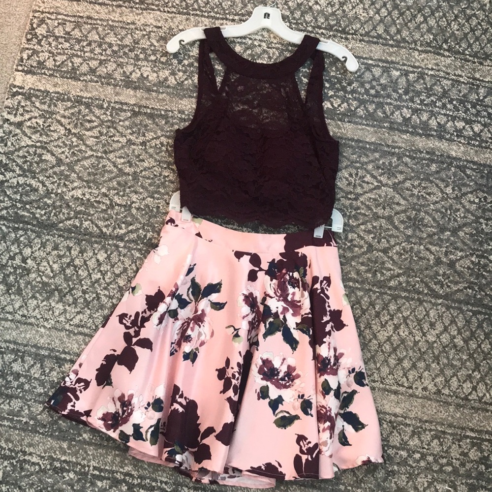 Homecoming/Prom/Wedding Guest Two Piece Dress